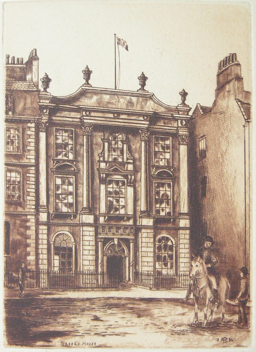 Etching - Nassau House - Ellison